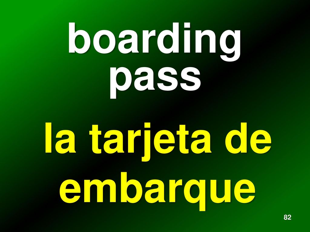 boarding pass la tarjeta de embarque