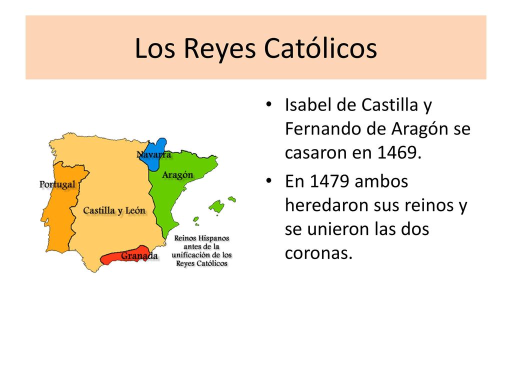 Los Reyes Católicos Isabel de Castilla y Fernando de Aragón se casaron en 1469.