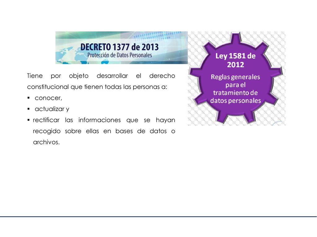 1 Tiene por objeto desarrollar el derecho constitucional que tienen todas las personas a: conocer,