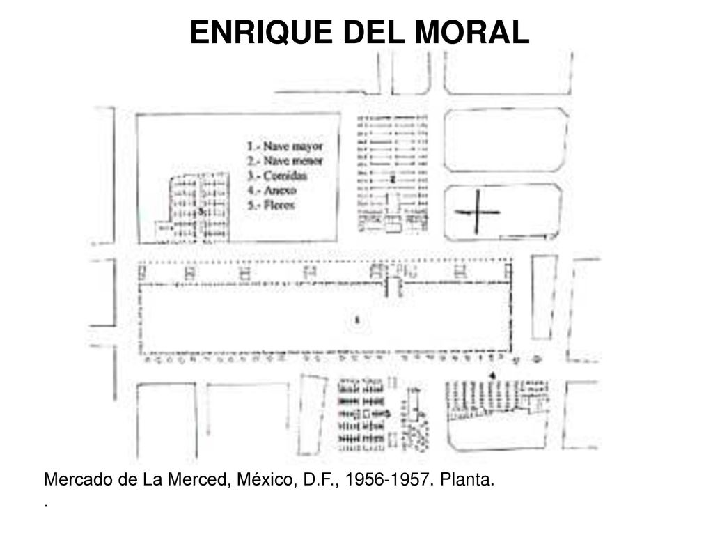 ENRIQUE DEL MORAL Mercado de La Merced, México, D.F., Planta. .