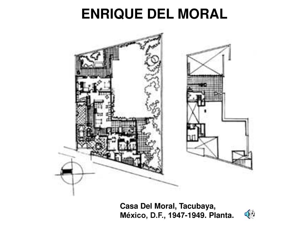 ENRIQUE DEL MORAL Casa Del Moral, Tacubaya, México, D.F., Planta.