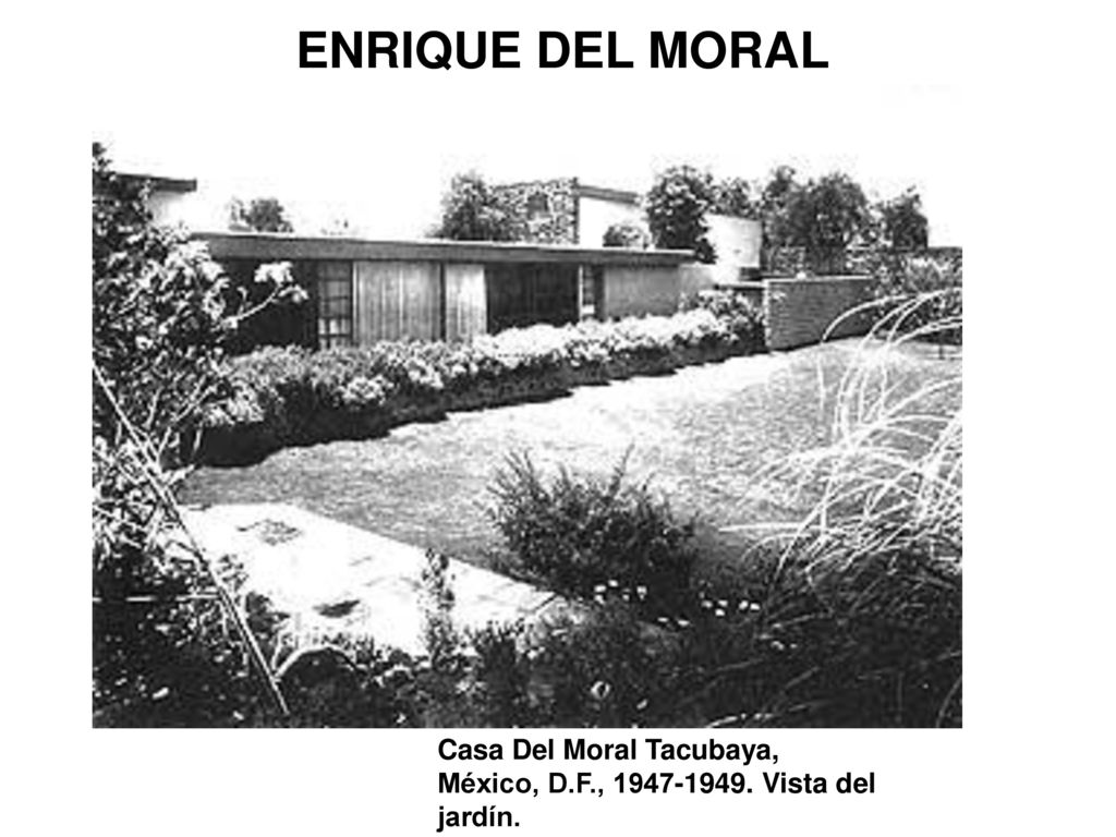 ENRIQUE DEL MORAL Casa Del Moral Tacubaya, México, D.F., Vista del jardín.