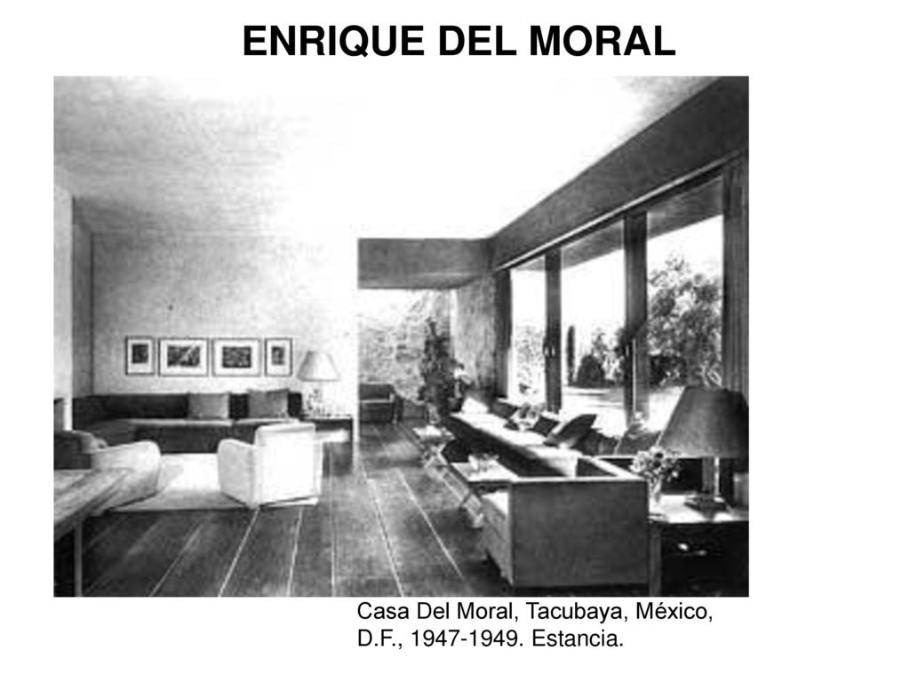 ENRIQUE DEL MORAL Casa Del Moral, Tacubaya, México, D.F., Estancia.