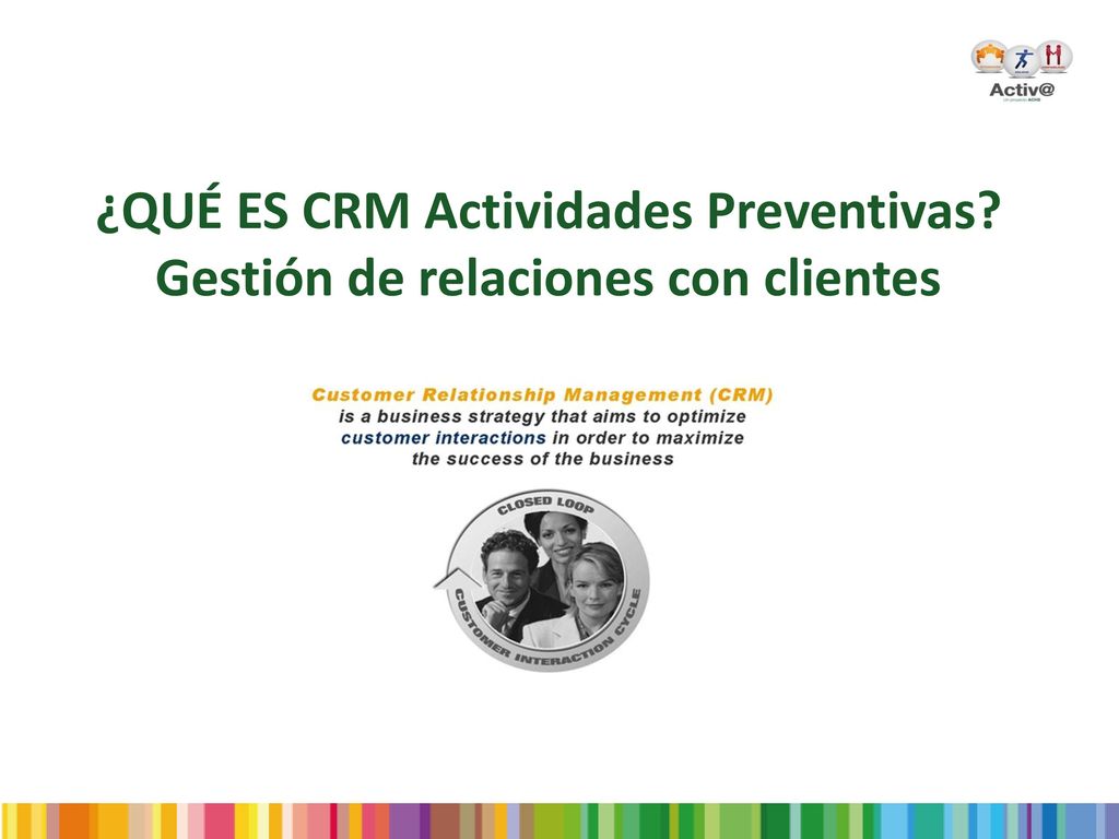 ¿QUÉ ES CRM Actividades Preventivas Gestión de relaciones con clientes