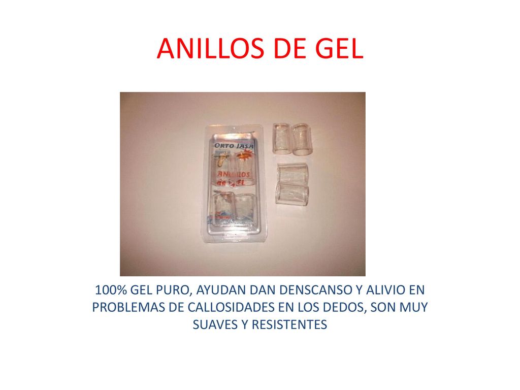 ANILLOS DE GEL 100% GEL PURO, AYUDAN DAN DENSCANSO Y ALIVIO EN PROBLEMAS DE CALLOSIDADES EN LOS DEDOS, SON MUY SUAVES Y RESISTENTES.