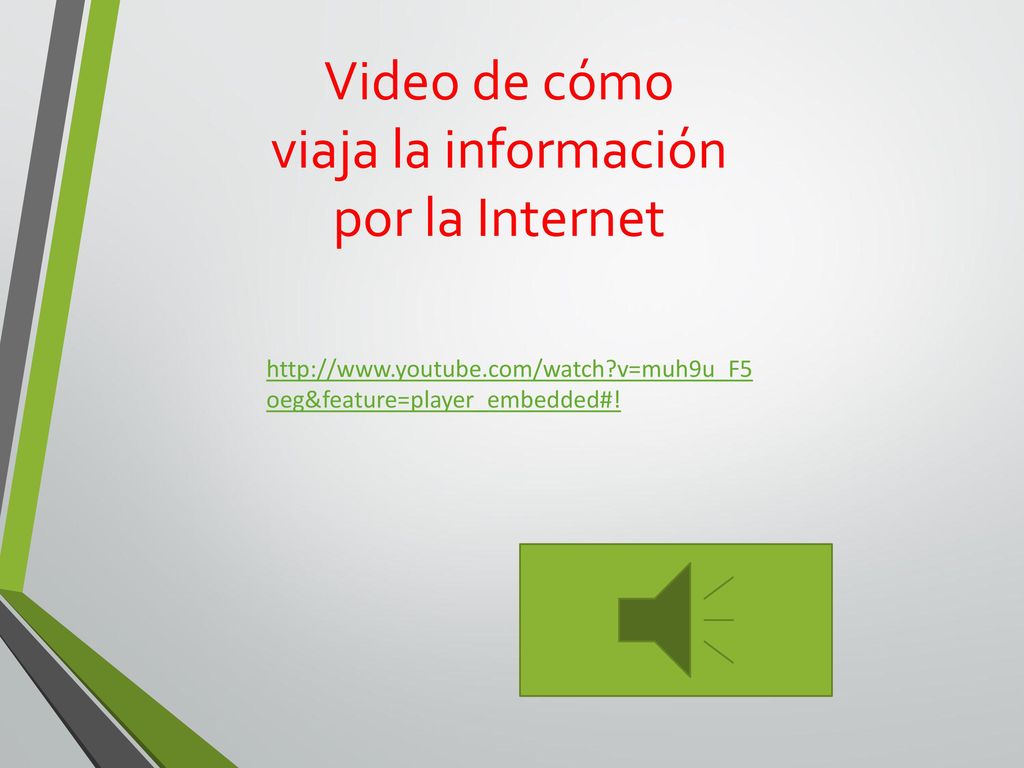 Video de cómo viaja la información por la Internet