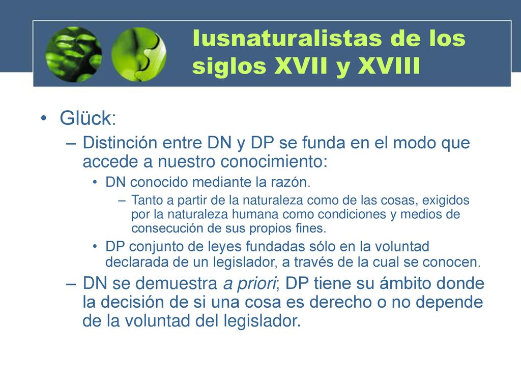 Iusnaturalistas de los siglos XVII y XVIII