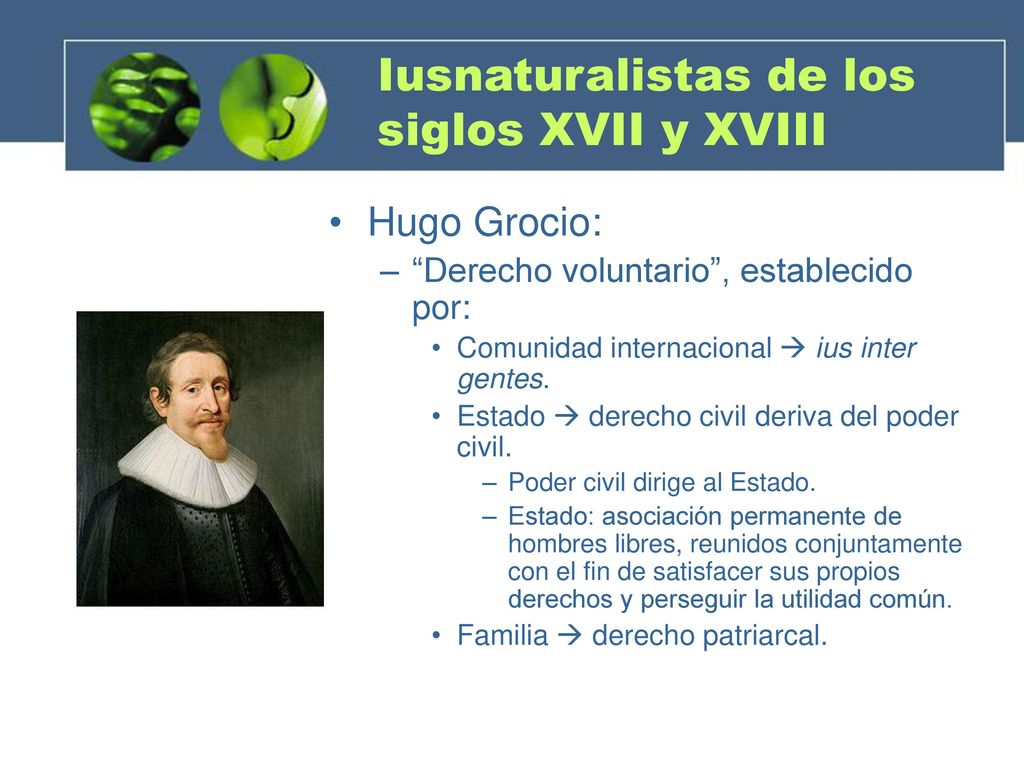 Iusnaturalistas de los siglos XVII y XVIII