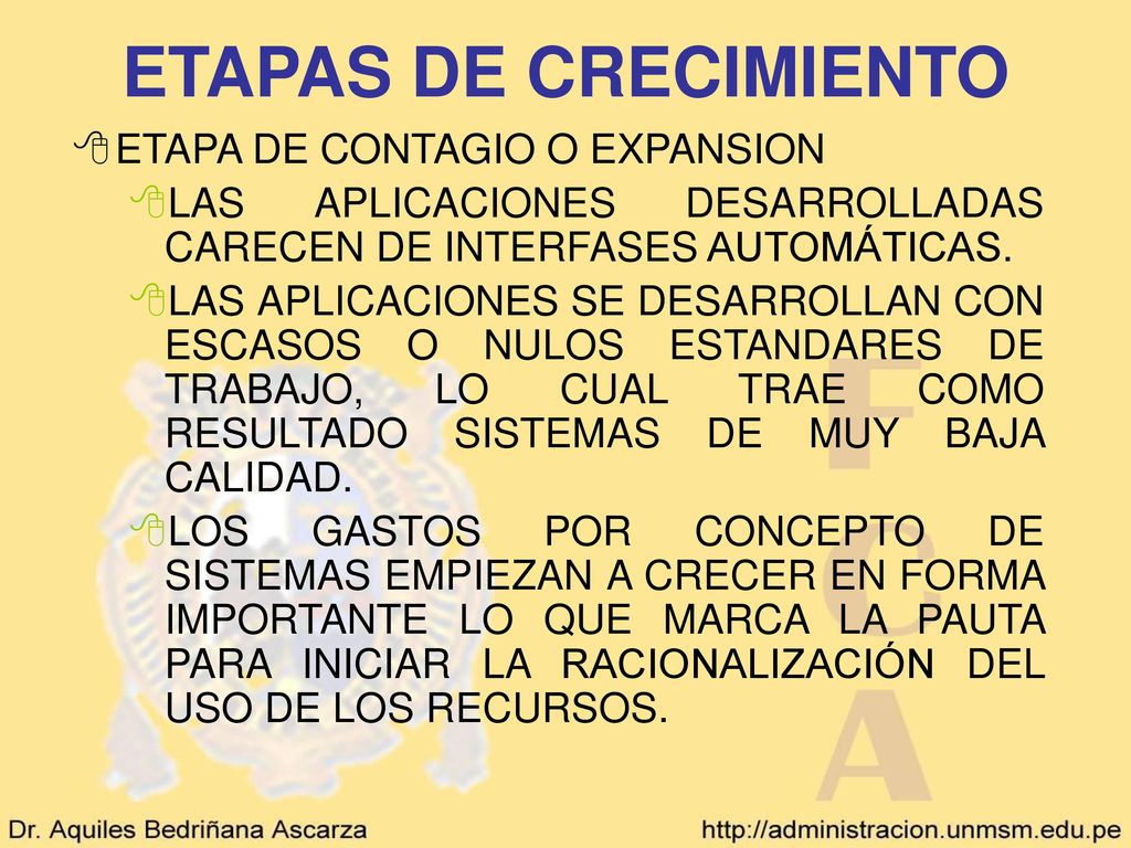 ETAPAS DE CRECIMIENTO ETAPA DE CONTAGIO O EXPANSION
