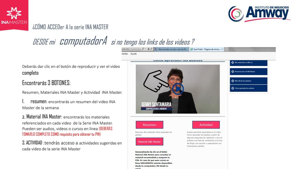 DESDE mi computadorA si no tengo los links de los videos