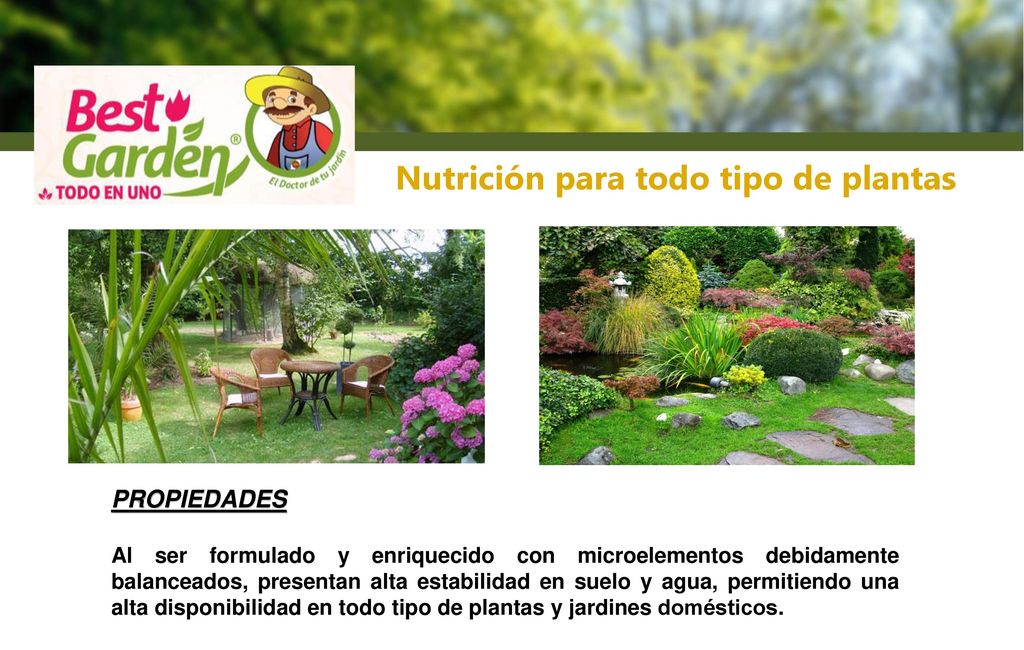 Nutrición para todo tipo de plantas