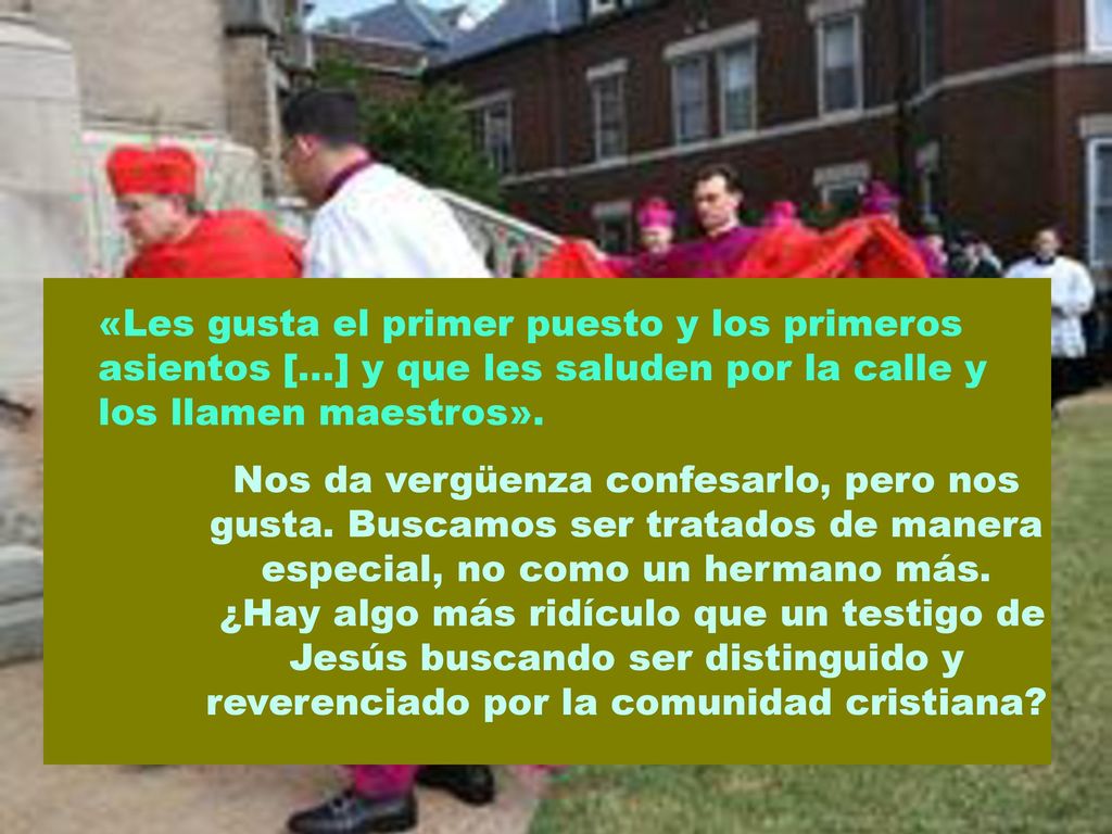 «Les gusta el primer puesto y los primeros asientos [