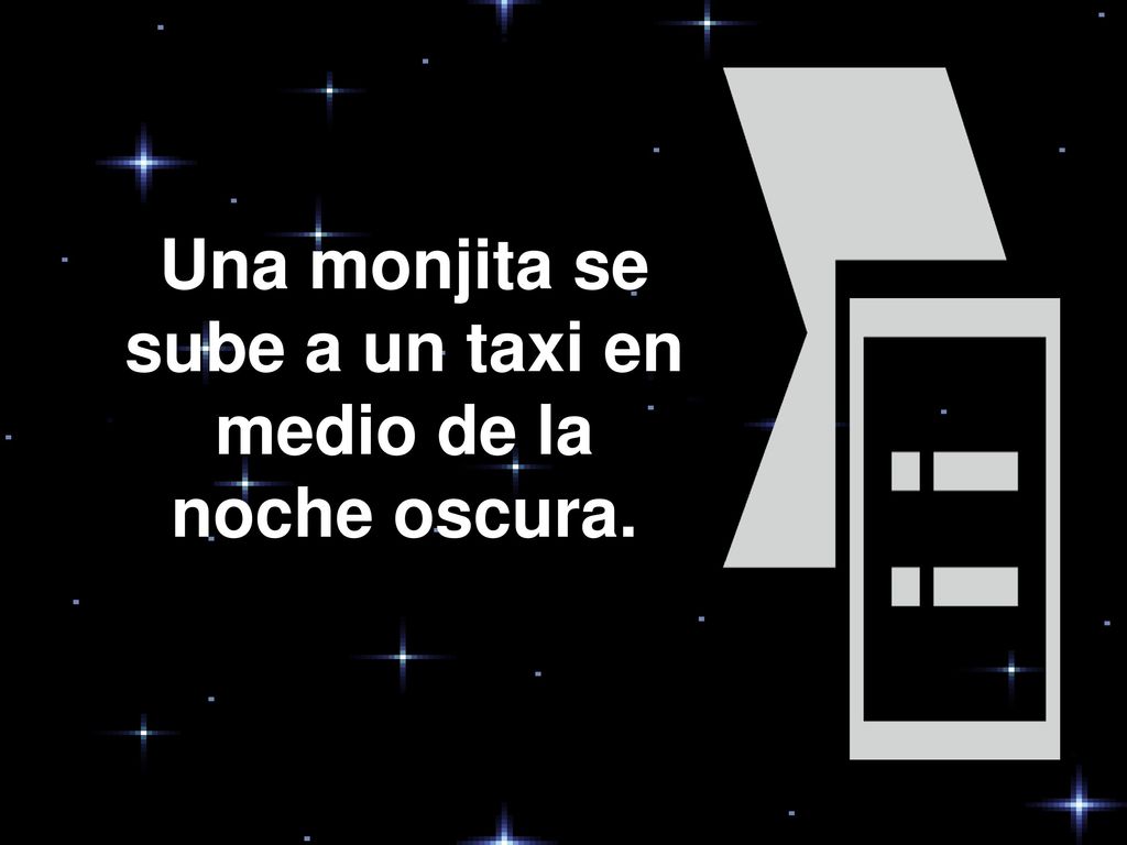 Una monjita se sube a un taxi en medio de la noche oscura.