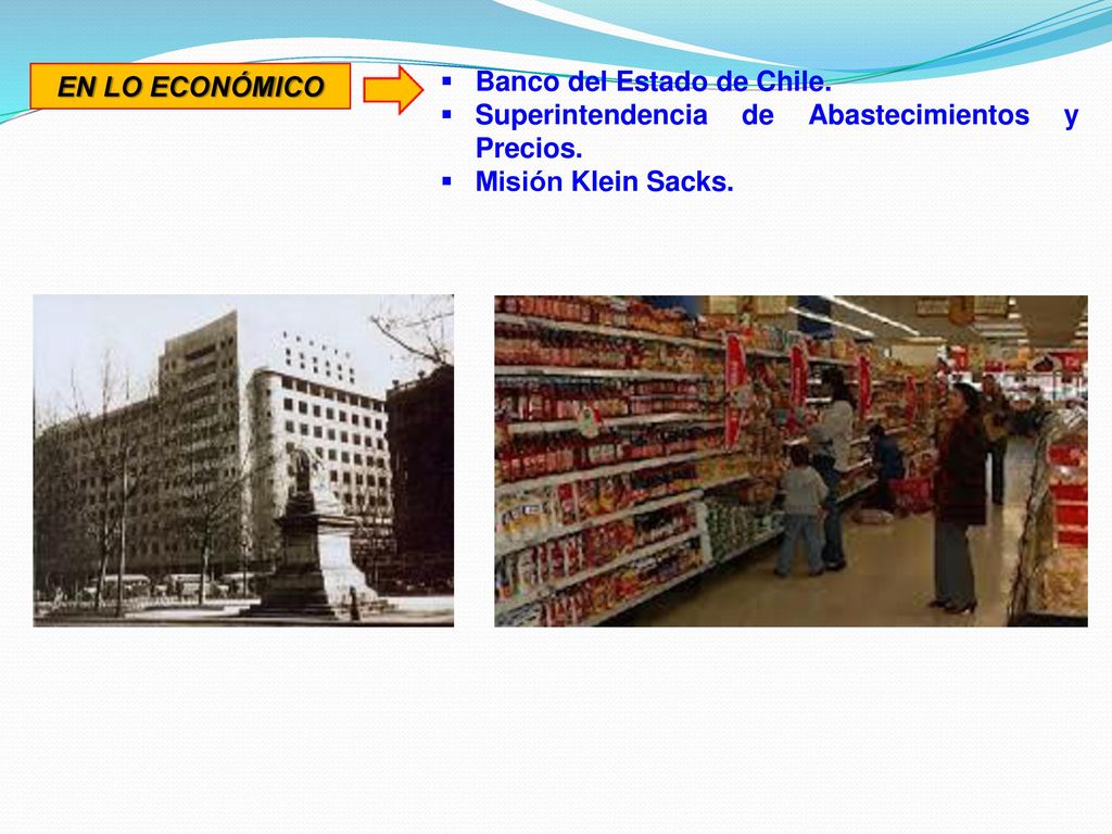EN LO ECONÓMICO Banco del Estado de Chile. Superintendencia de Abastecimientos y Precios.