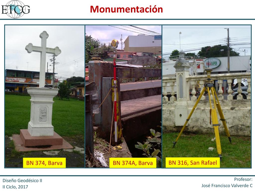 Monumentación BN 374, Barva BN 374A, Barva BN 316, San Rafael