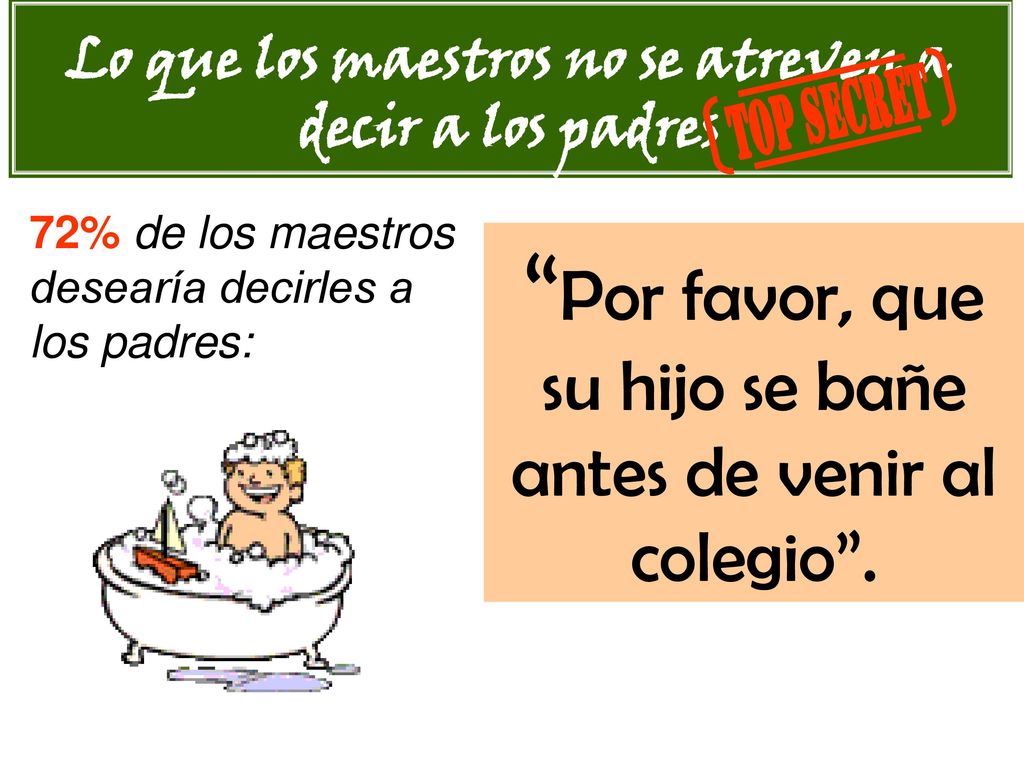 Lo que los maestros no se atreven a decir a los padres