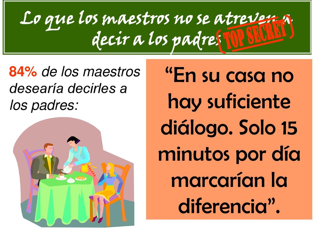 Lo que los maestros no se atreven a decir a los padres
