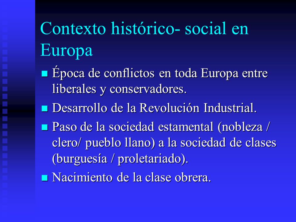 Contexto histórico- social en Europa