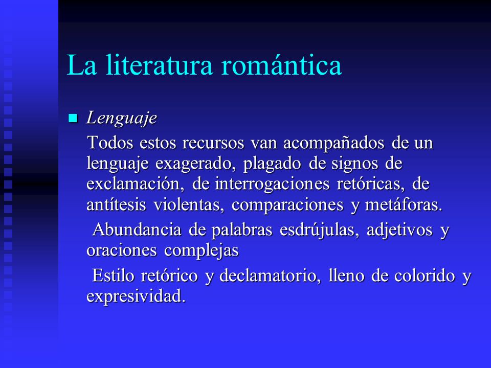 La literatura romántica