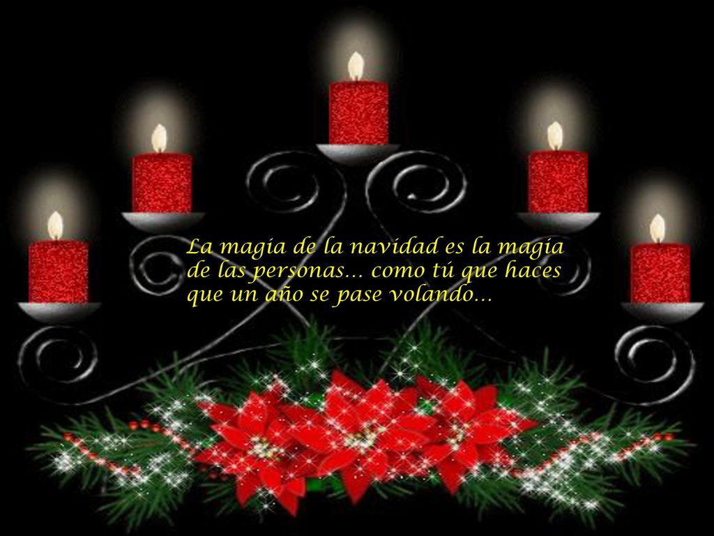 La magia de la navidad es la magia de las personas… como tú que haces que un año se pase volando…