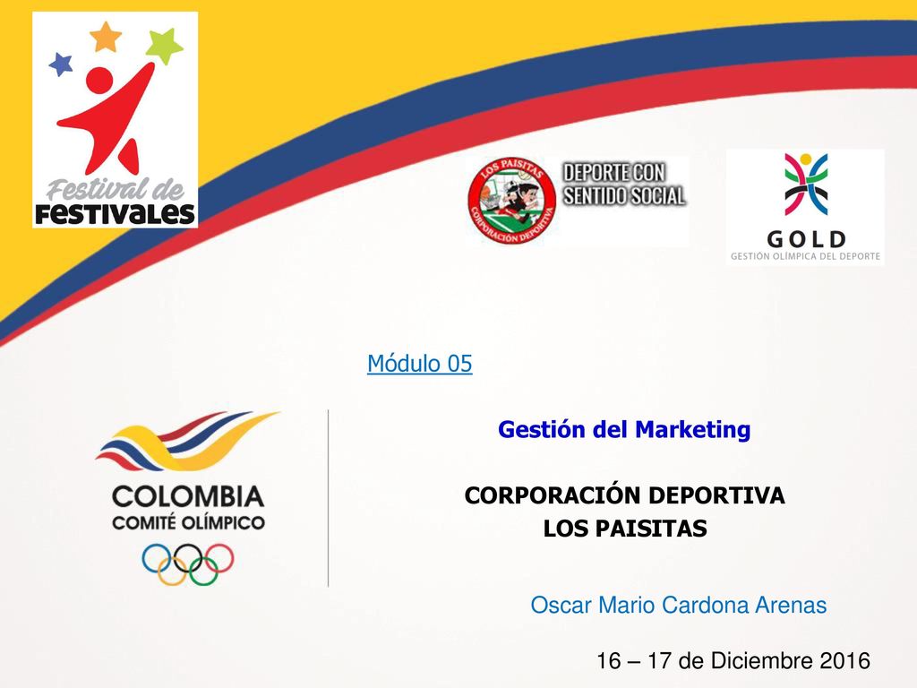 Módulo 05 Gestión del Marketing CORPORACIÓN DEPORTIVA LOS PAISITAS