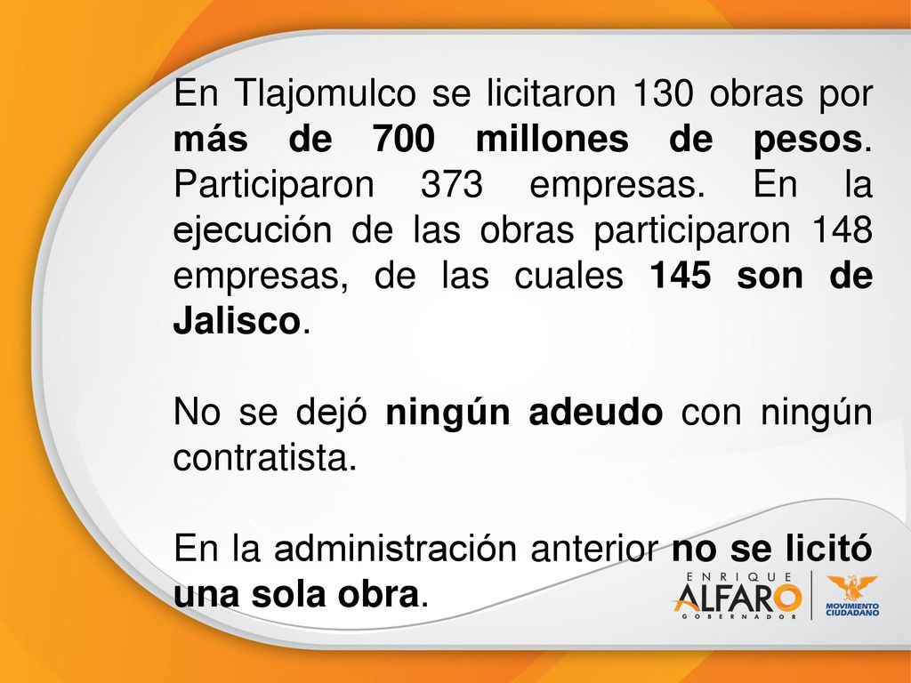 En Tlajomulco se licitaron 130 obras por más de 700 millones de pesos