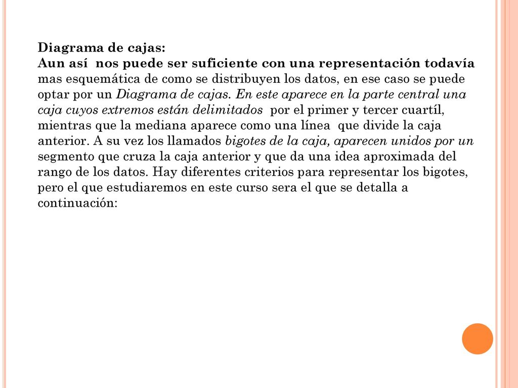 Diagrama de cajas: Aun así nos puede ser suficiente con una representación todavía.
