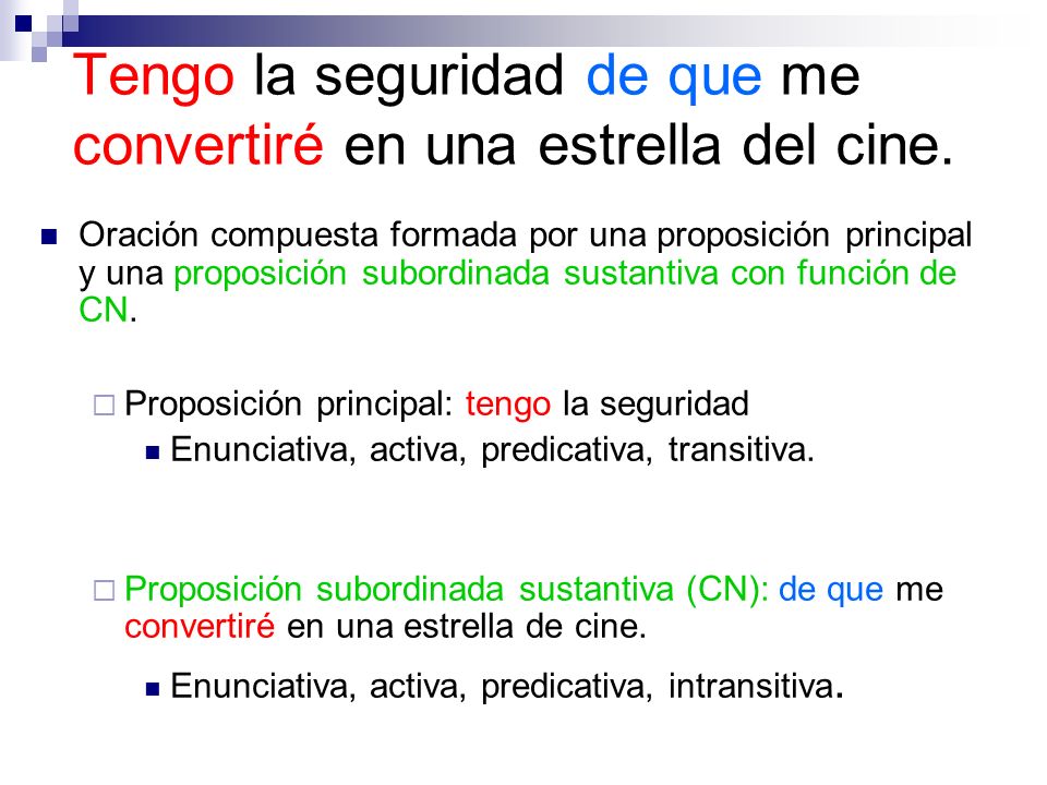 Tengo la seguridad de que me convertiré en una estrella del cine.