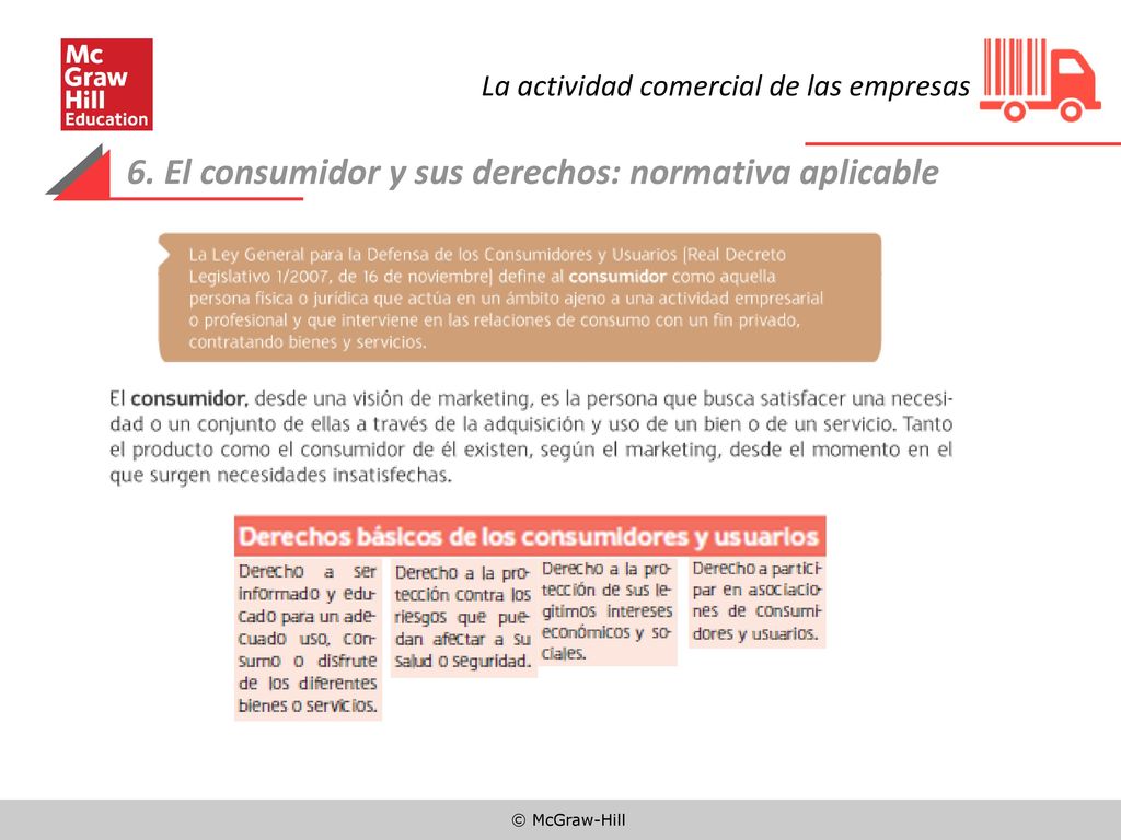 6. El consumidor y sus derechos: normativa aplicable