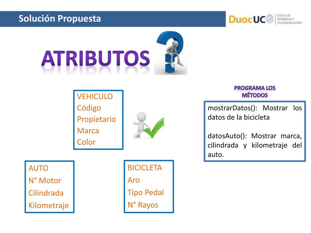 Atributos Solución Propuesta VEHICULO Código Propietario Marca Color