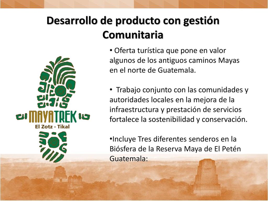 Desarrollo de producto con gestión Comunitaria