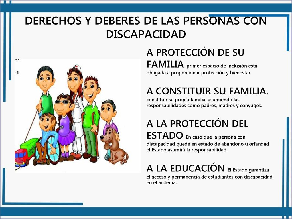 LEY GENERAL PARA PERSONAS CON DISCAPACIDAD - ppt descargar