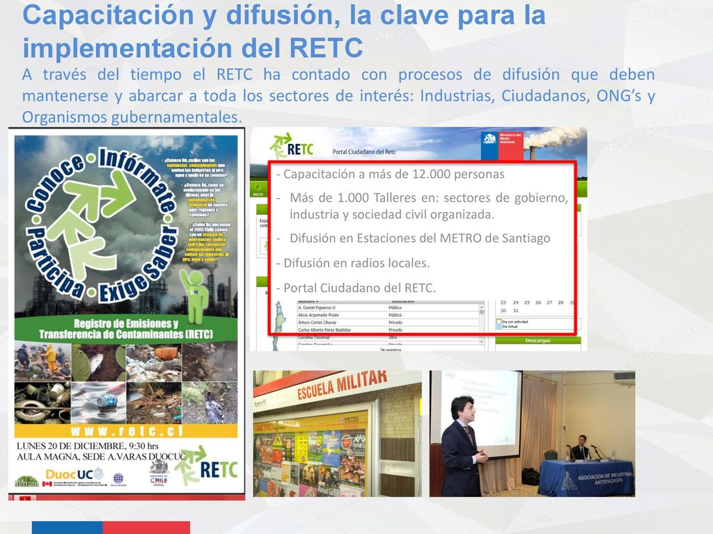 Capacitación y difusión, la clave para la implementación del RETC