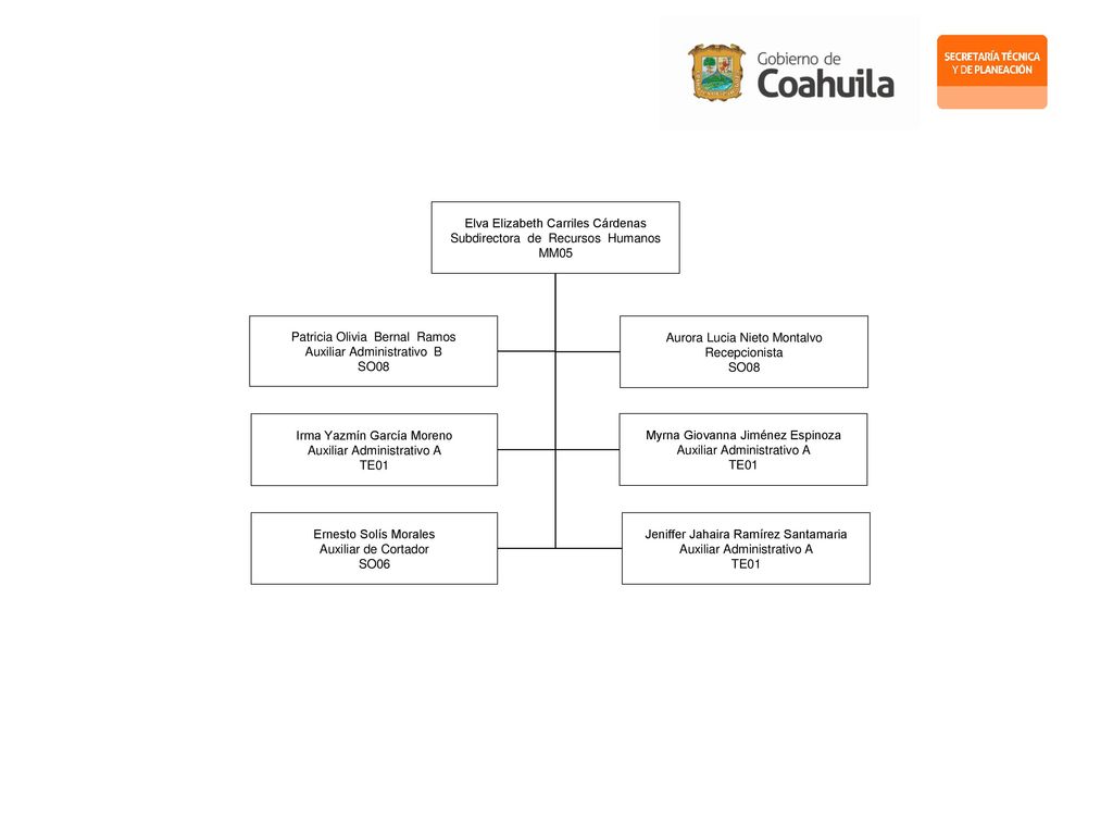 Elva Elizabeth Carriles Cárdenas Subdirectora de Recursos Humanos MM05