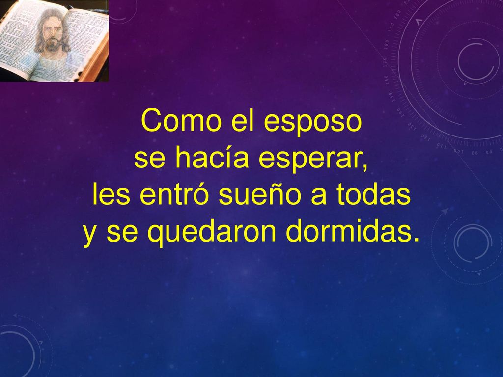Como el esposo se hacía esperar, les entró sueño a todas y se quedaron dormidas.