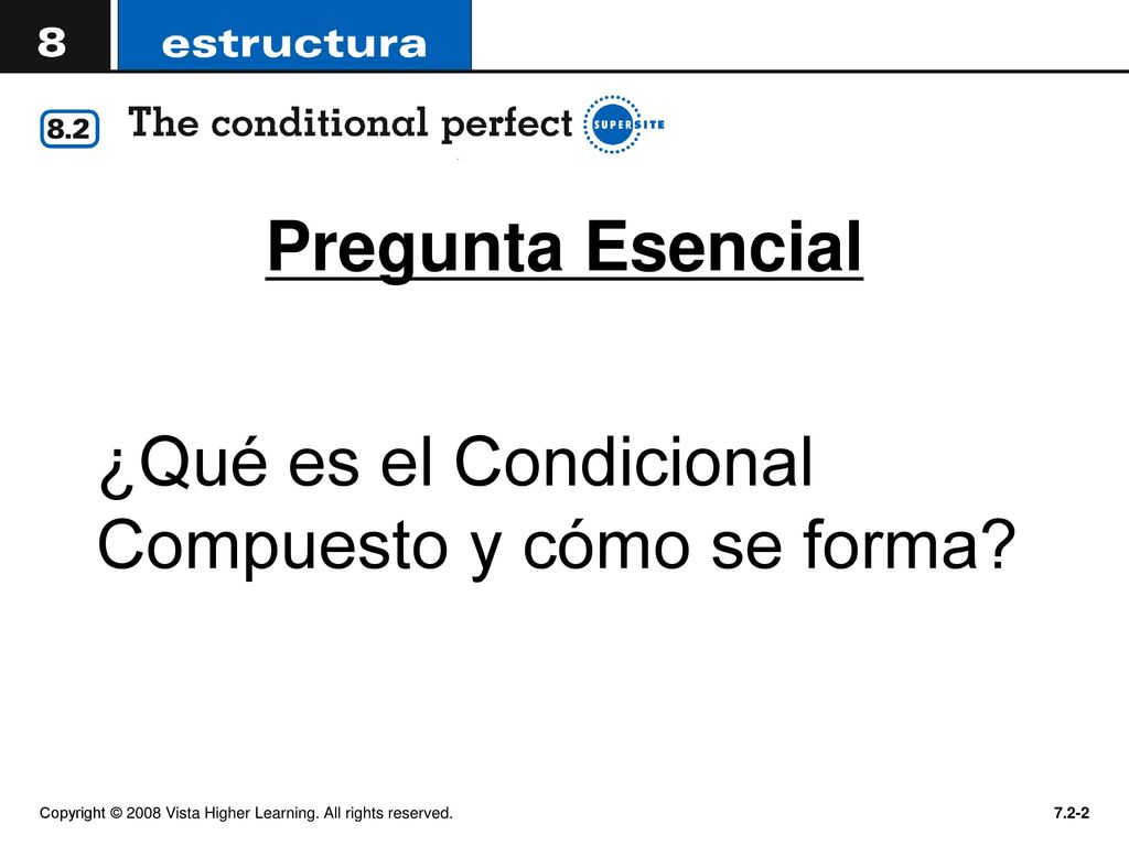 Pregunta Esencial ¿Qué es el Condicional Compuesto y cómo se forma