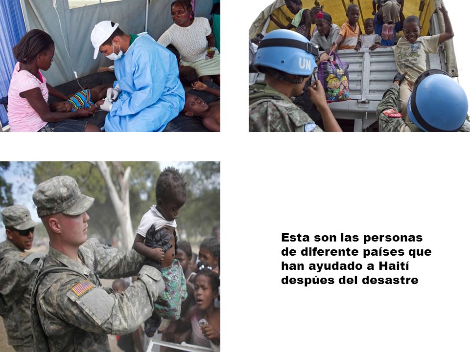 16/05/12 Esta son las personas de diferente países que han ayudado a Haití despúes del desastre.