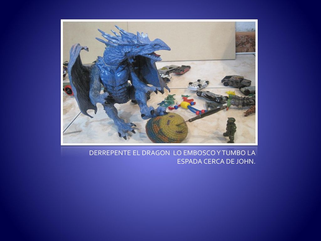 DERREPENTE EL DRAGON LO EMBOSCO Y TUMBO LA ESPADA CERCA DE JOHN.