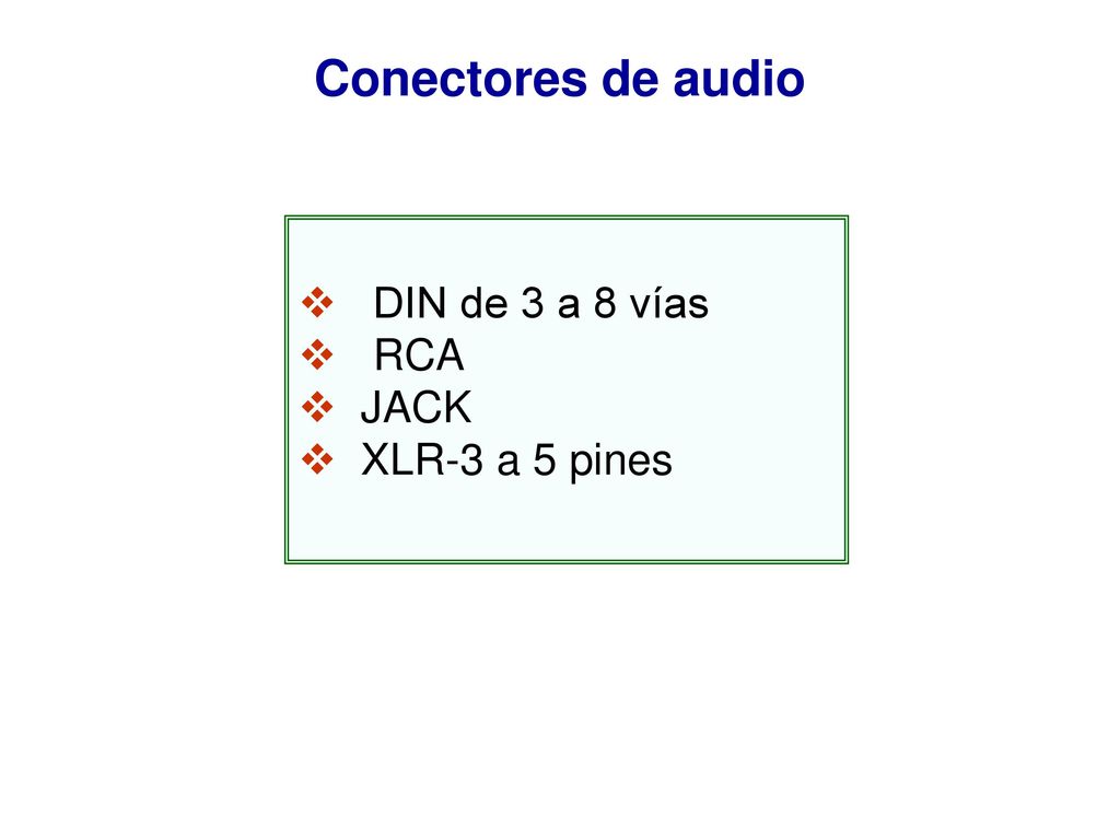 Conectores de audio DIN de 3 a 8 vías RCA JACK XLR-3 a 5 pines