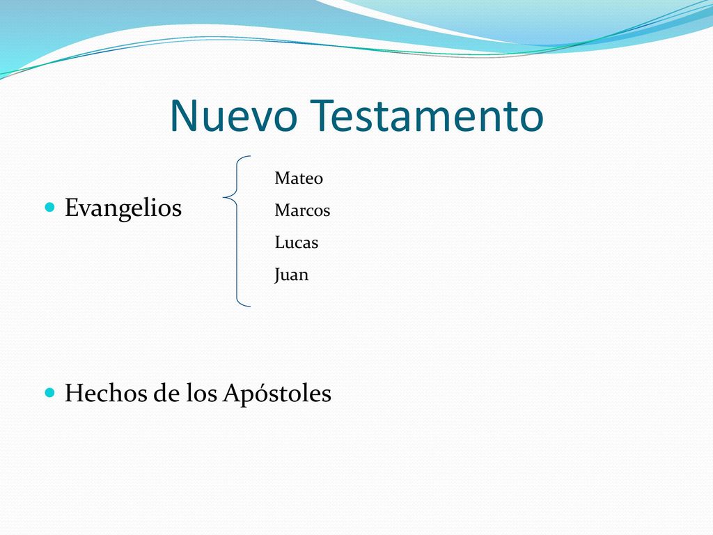 Nuevo Testamento Evangelios Hechos de los Apóstoles Mateo Marcos Lucas