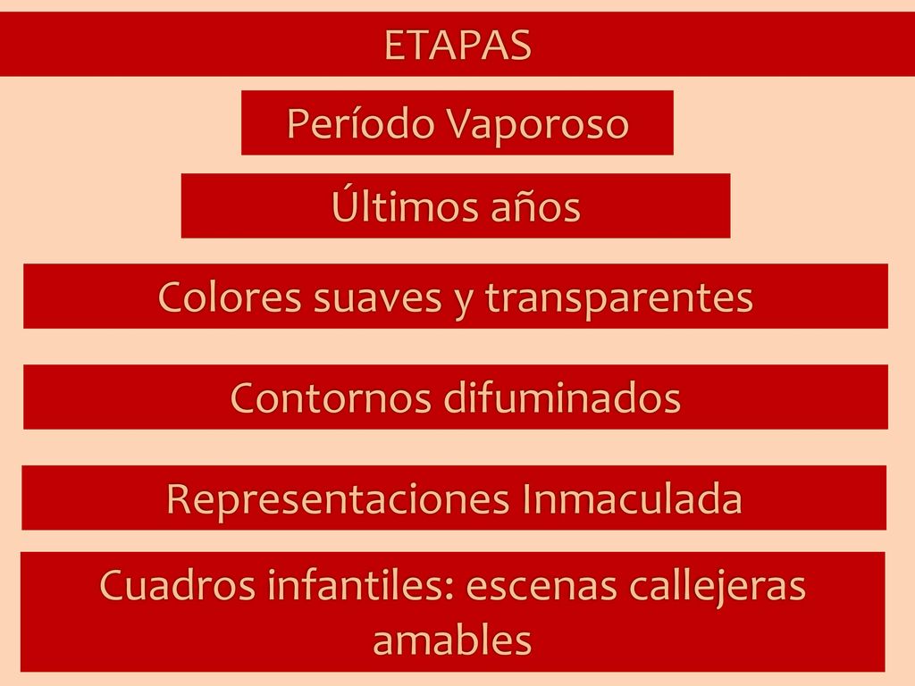 Colores suaves y transparentes