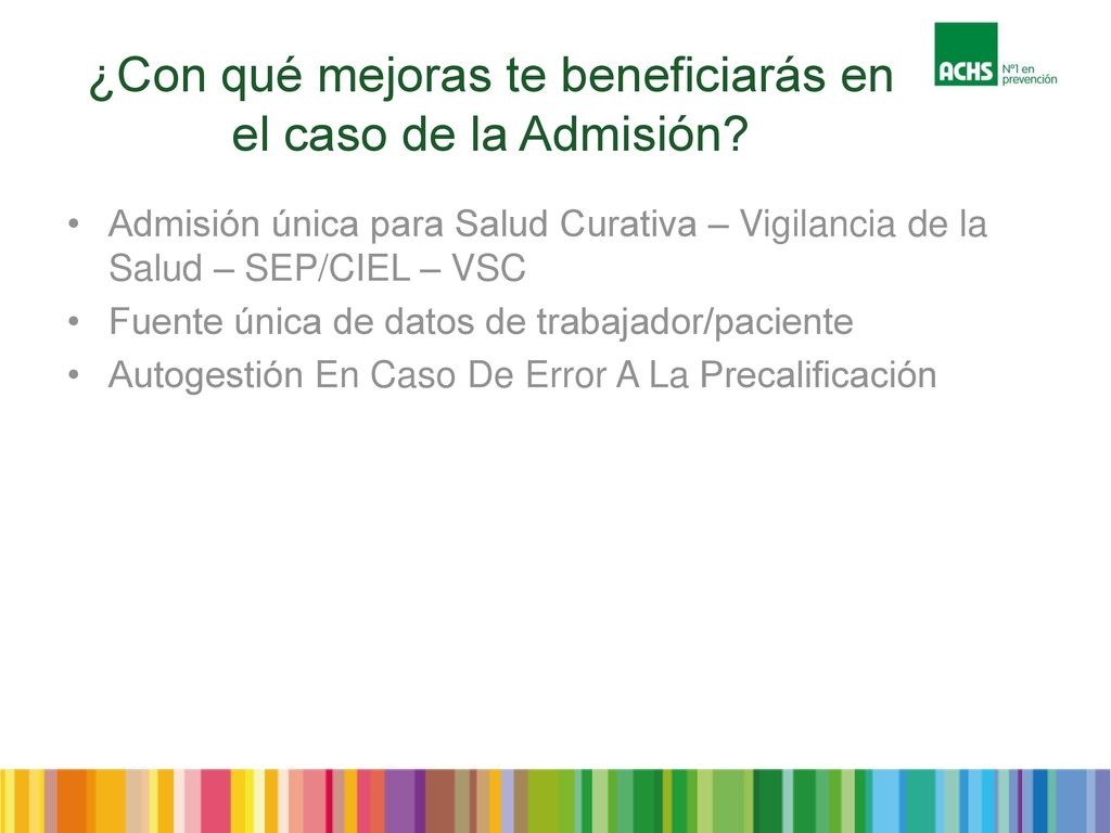 ¿Con qué mejoras te beneficiarás en el caso de la Admisión