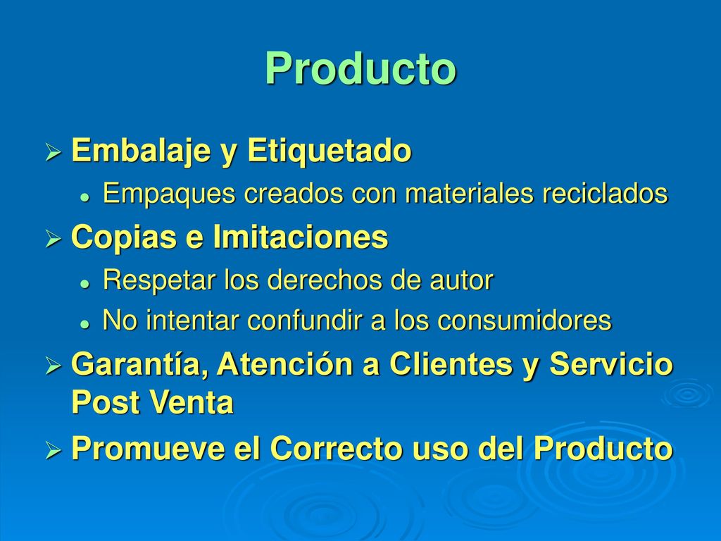Producto Embalaje y Etiquetado Copias e Imitaciones