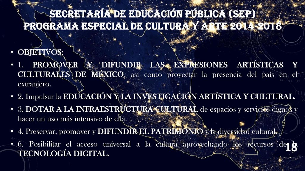 Secretaría de Educación Pública (SEP) Programa Especial de Cultura y Arte