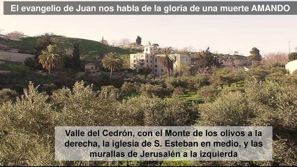 El evangelio de Juan nos habla de la gloria de una muerte AMANDO