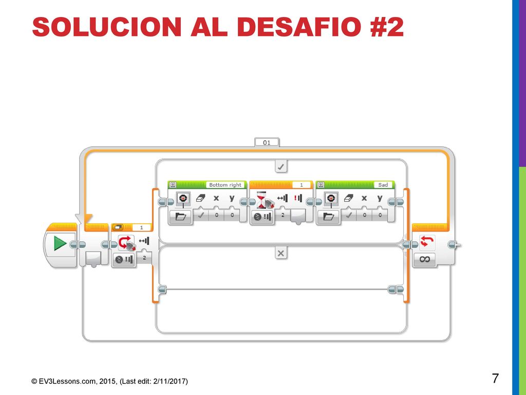 Solucion al desafio #2 © EV3Lessons.com, 2015, (Last edit: 2/11/2017)