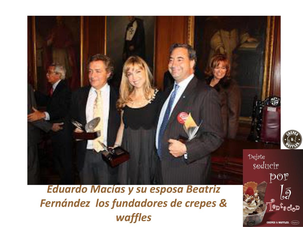 Eduardo Macías y su esposa Beatriz Fernández los fundadores de crepes & waffles
