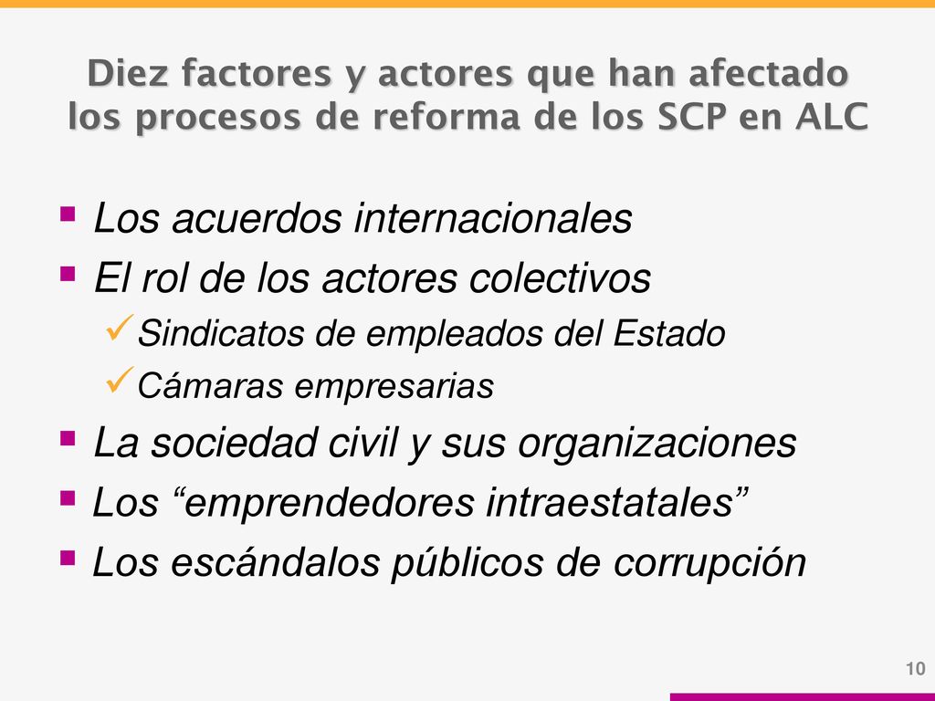 Los acuerdos internacionales El rol de los actores colectivos