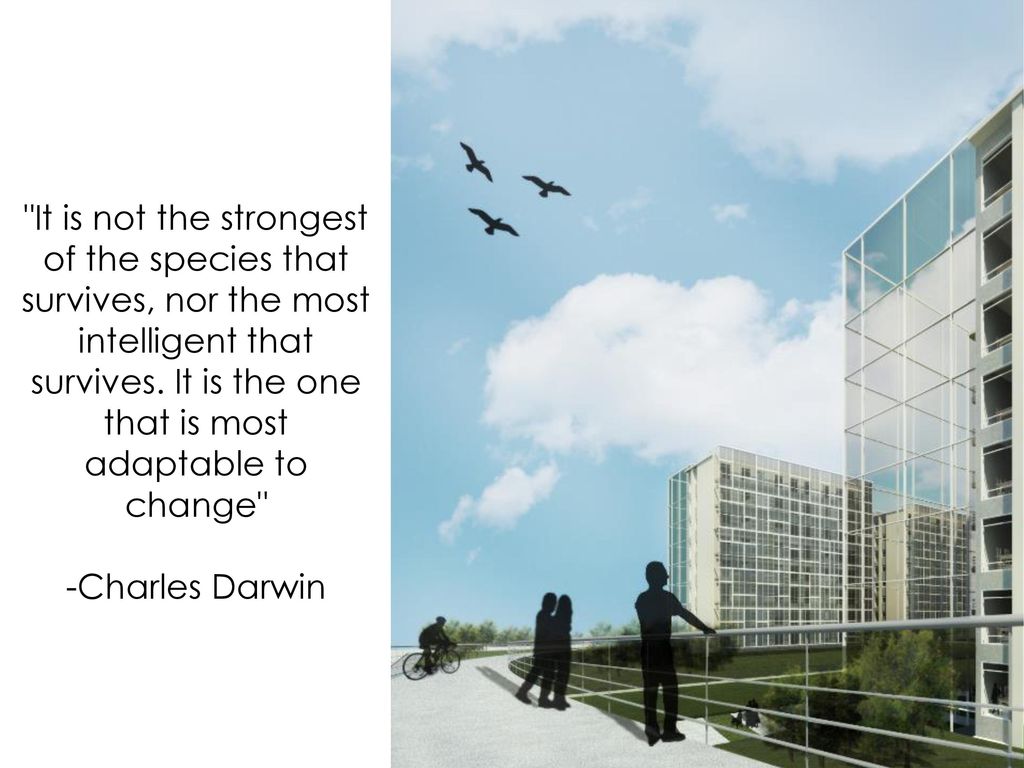 It is not the strongest of the species that survives, nor the most intelligent that survives. It is the one that is most adaptable to change