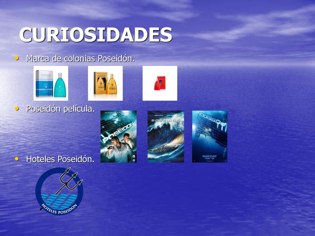 CURIOSIDADES Marca de colonias Poseidón. Poseidón película.